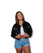 WOMEN'S BLACK CORDUROY JACKET Jacket Hawaii's Finest X-SMALL 