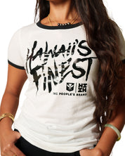 WOMEN'S BRUSH TYPE BW TOP Shirts Hawaii's Finest 