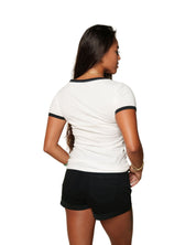 WOMEN'S BRUSH TYPE BW TOP Shirts Hawaii's Finest 