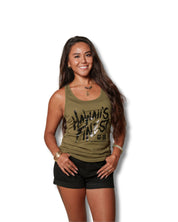 WOMEN'S BRUSH TYPE MILITARY TOP Shirts Hawaii's Finest SMALL 