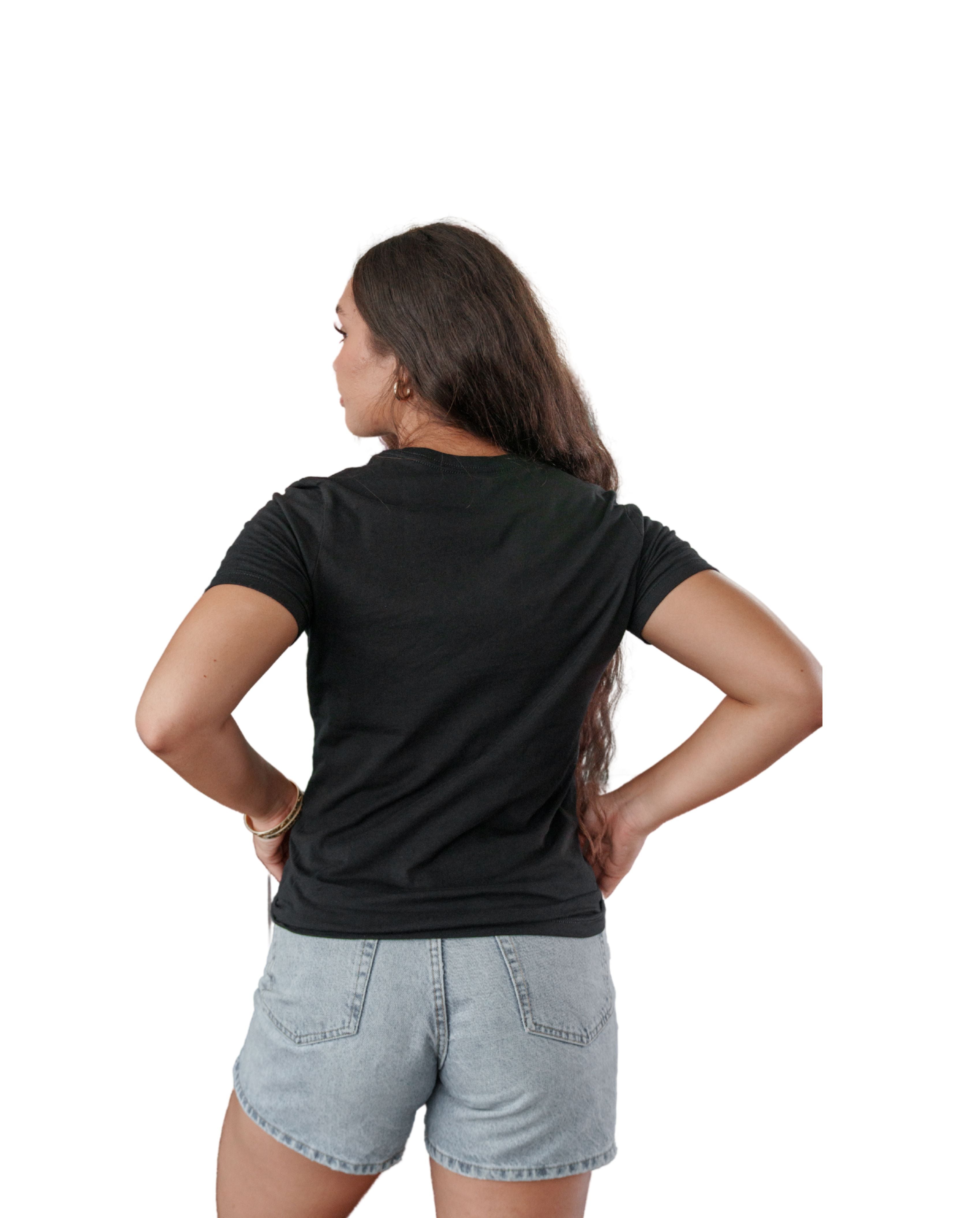 WOMEN'S COLLAGE TILE LOGO BLACK TOP Shirts Hawaii's Finest 