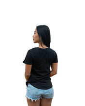 WOMEN'S FLAG CAMO LOGO ORANGE TOP Shirts Hawaii's Finest 