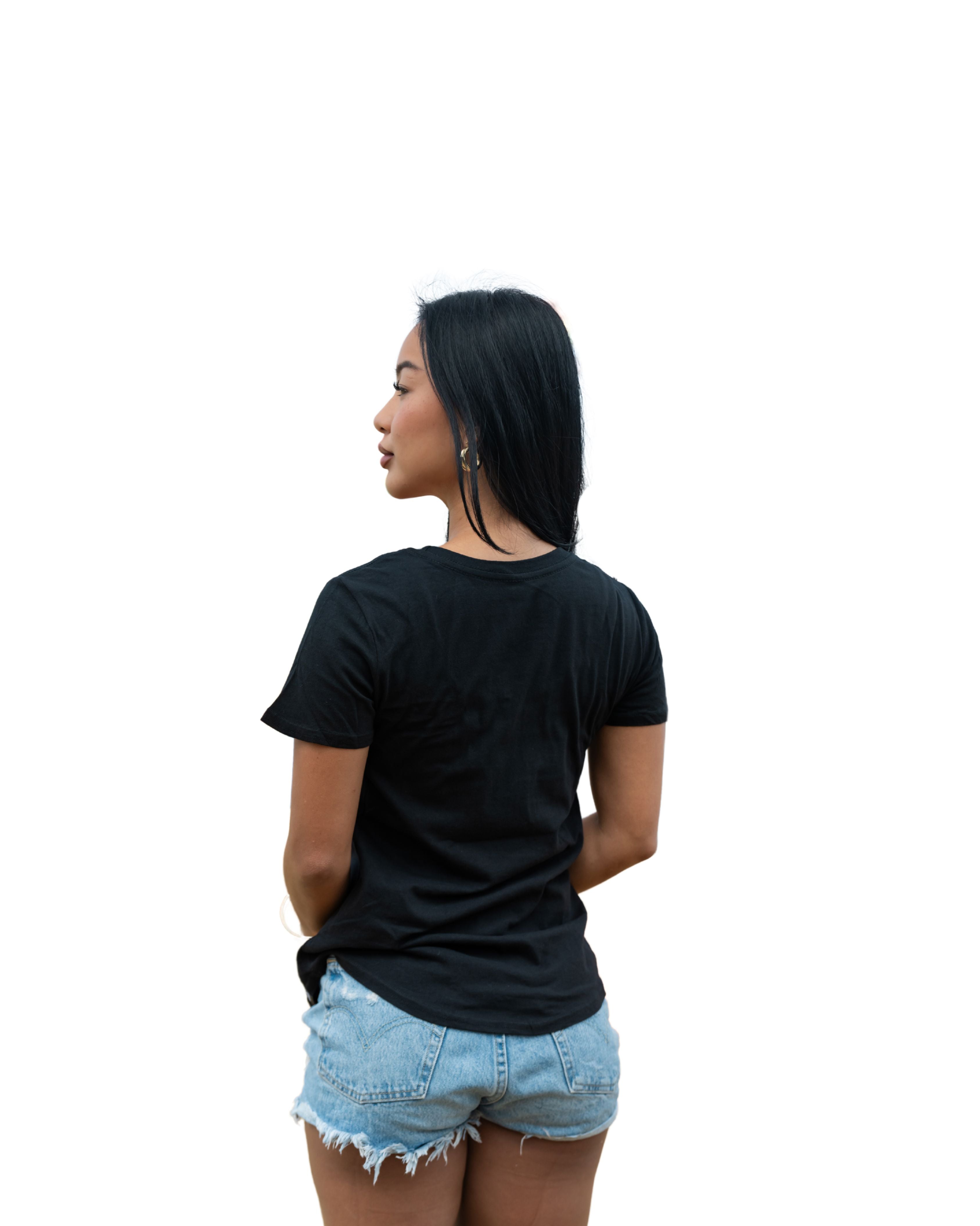 WOMEN'S FLAG CAMO LOGO ORANGE TOP Shirts Hawaii's Finest 