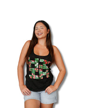 WOMEN'S FLORAL LOGO TROPICAL TOP Shirts Hawaii's Finest SMALL 