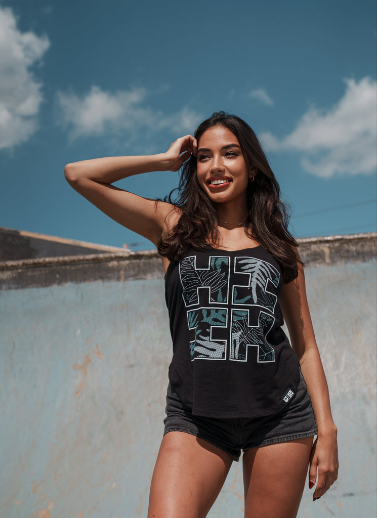 WOMEN'S LAUAE TEAL TOP Shirts Hawaii's Finest SMALL 