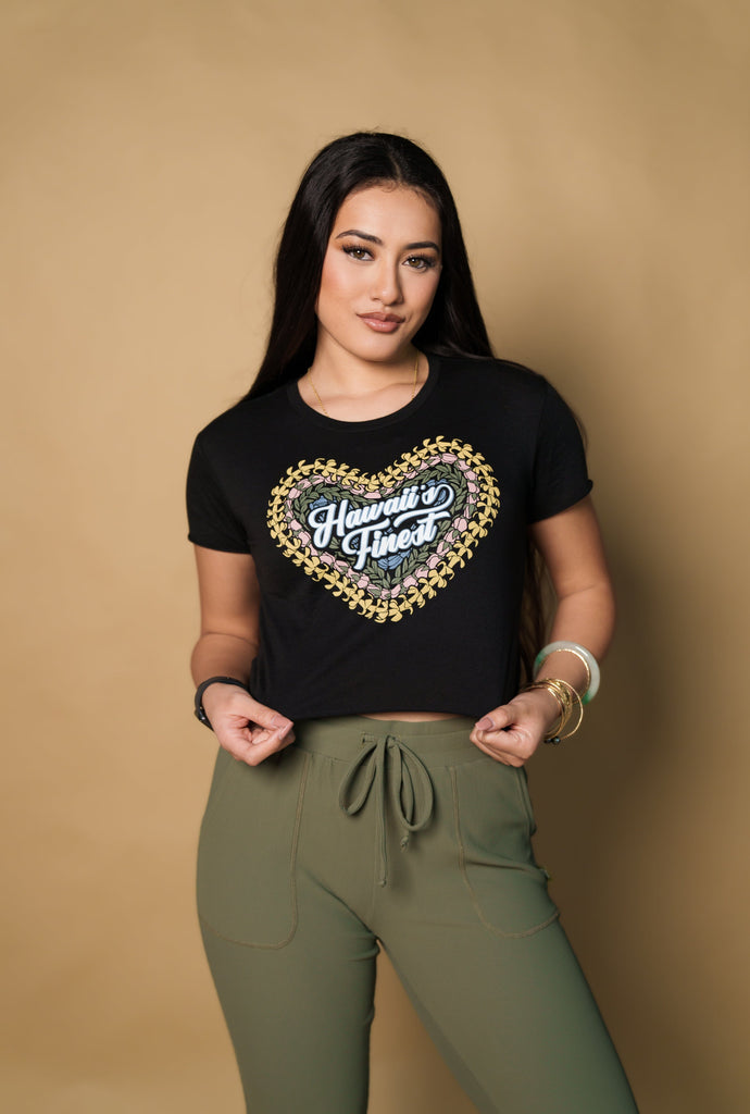WOMEN'S LEI ALOHA TOP Shirts Hawaii's Finest X-SMALL 