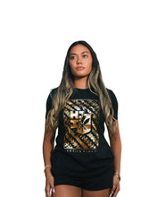 WOMEN'S LEI FRAME GOLD FOIL TOP Shirts Hawaii's Finest SMALL 