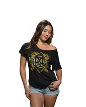 WOMEN'S MAILE DIAMOND GOLD TOP Shirts Hawaii's Finest SMALL 