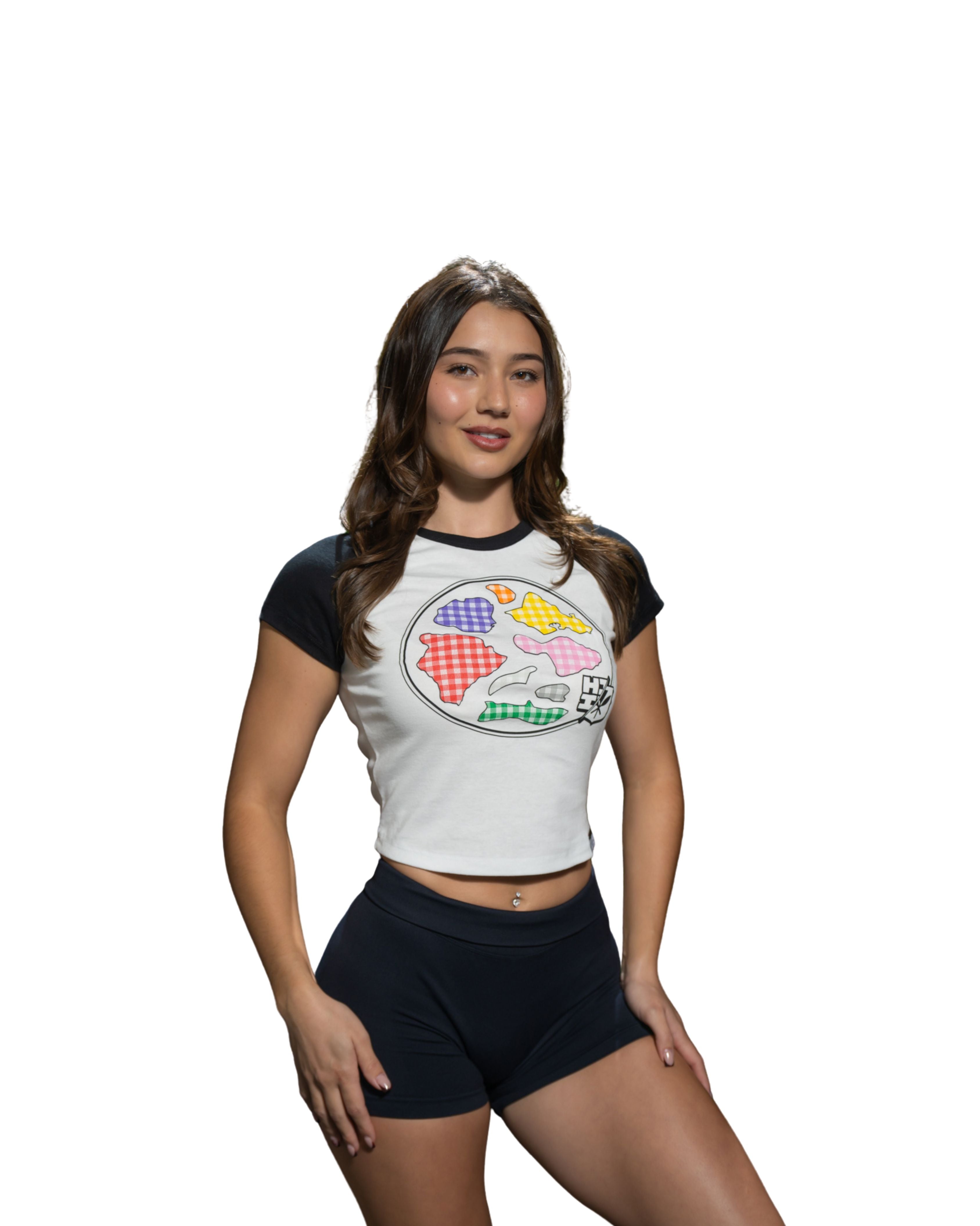 WOMEN'S PALAKA ISLANDS WHITE TOP Shirts Hawaii's Finest SMALL 