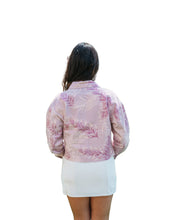 WOMEN'S PINK LEAVES DENIM JACKET Jacket Hawaii's Finest 