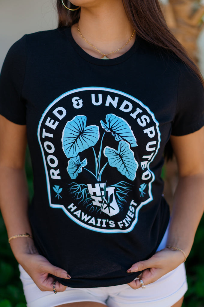 WOMEN'S ROOTED BABY BLUE TOP Shirts Hawaii's Finest 