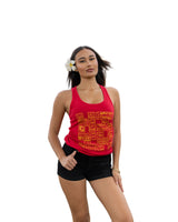 WOMEN'S TYPE LOGO RED TOP