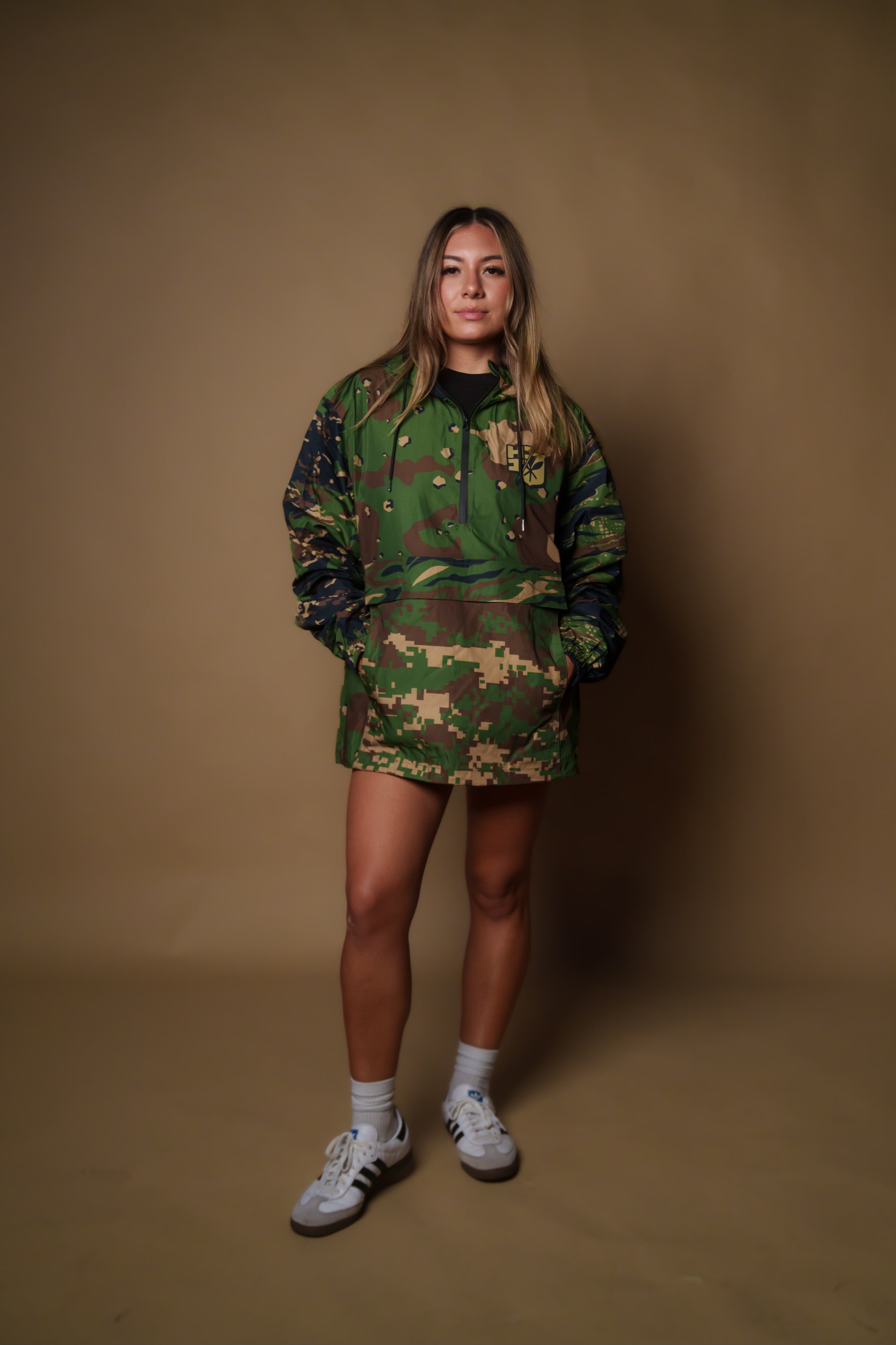 WOODLAND CAMO COLLAGE RAIN JACKET Jacket Hawaii's Finest 