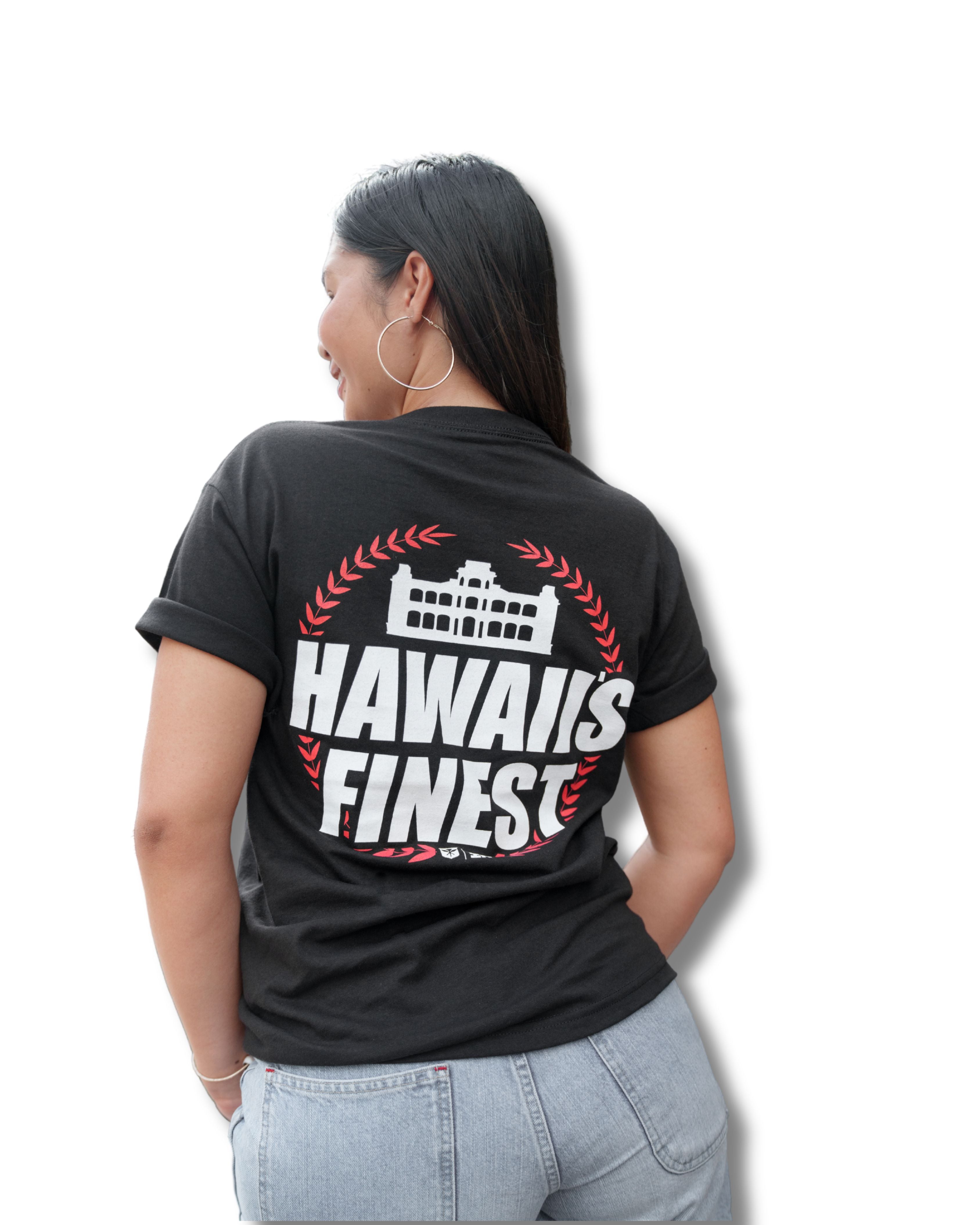 WREATH RED T-SHIRT Shirts Hawaii's Finest MEDIUM 