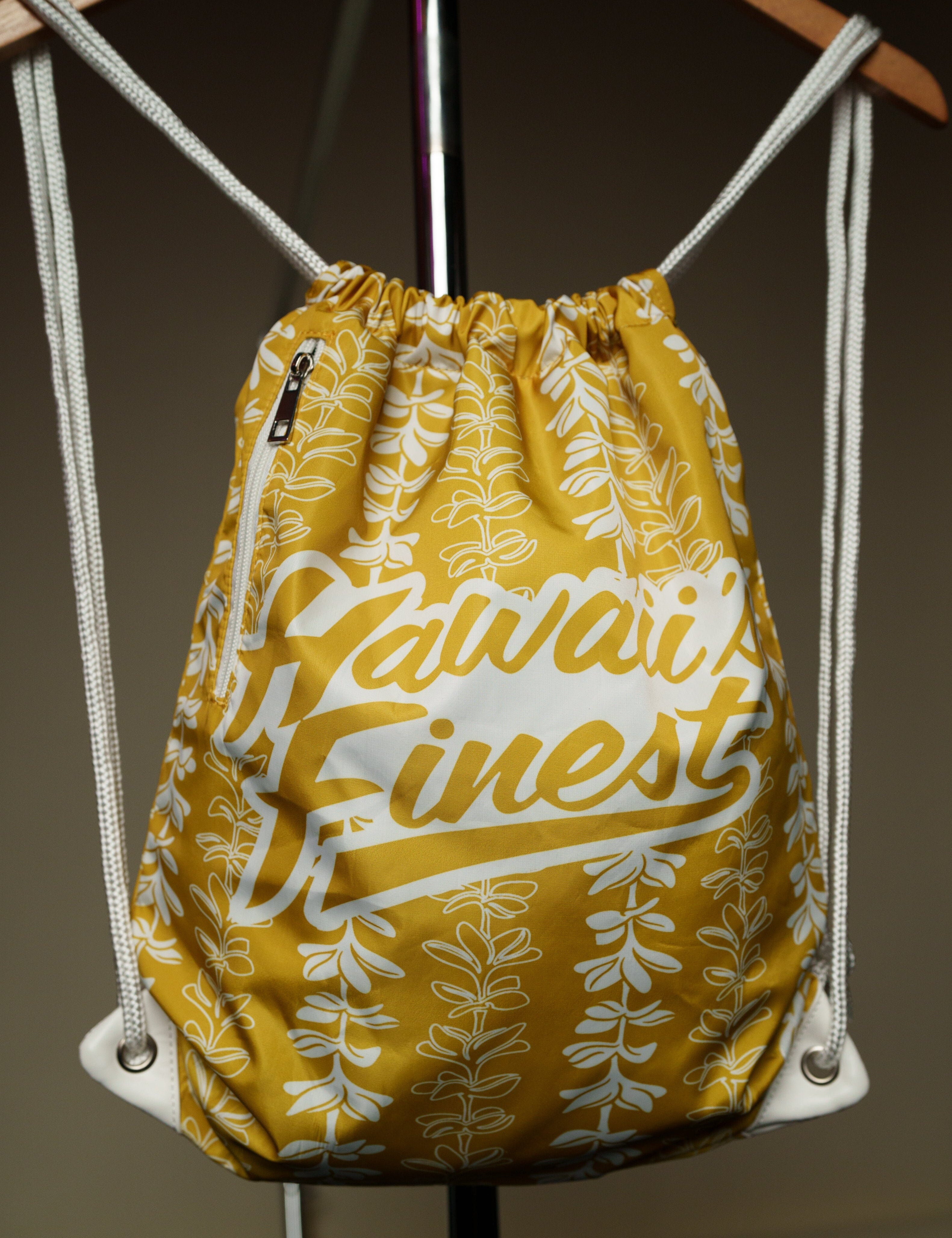 YELLOW LEIS DRAWSTRING Bags Hawaii's Finest 