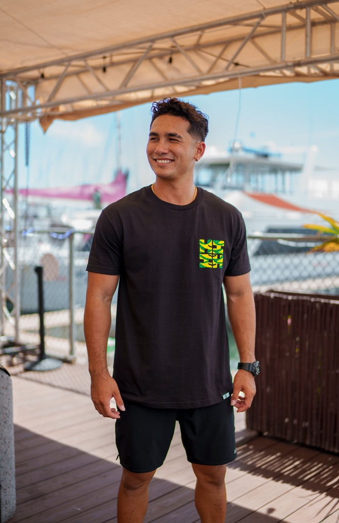 'AHU 'ULA LOGO GREEN T-SHIRT Shirts Hawaii's Finest 