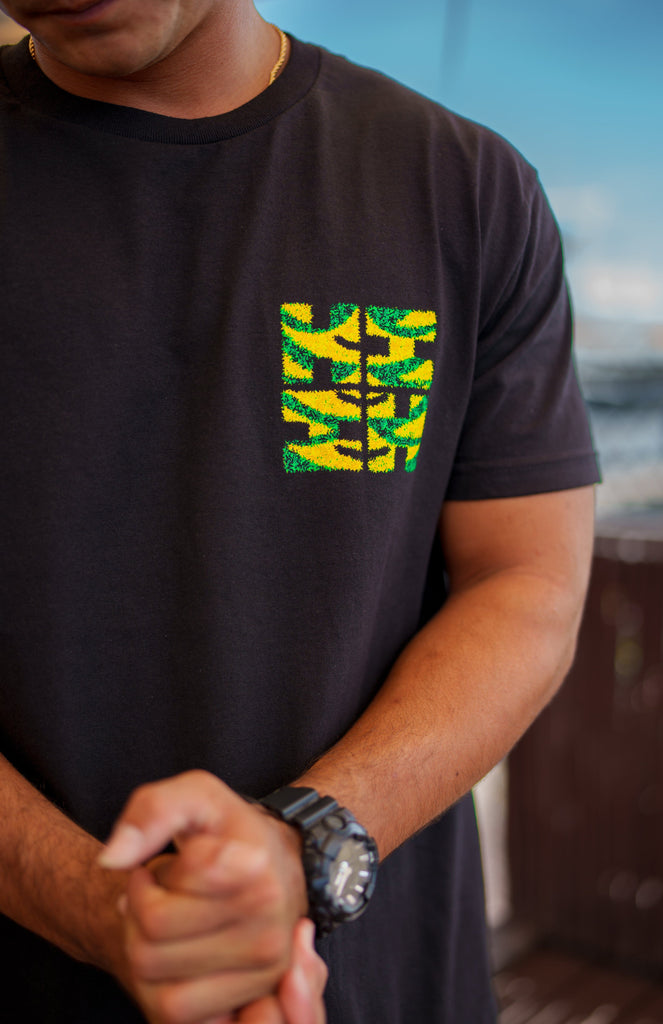'AHU 'ULA LOGO GREEN T-SHIRT Shirts Hawaii's Finest 
