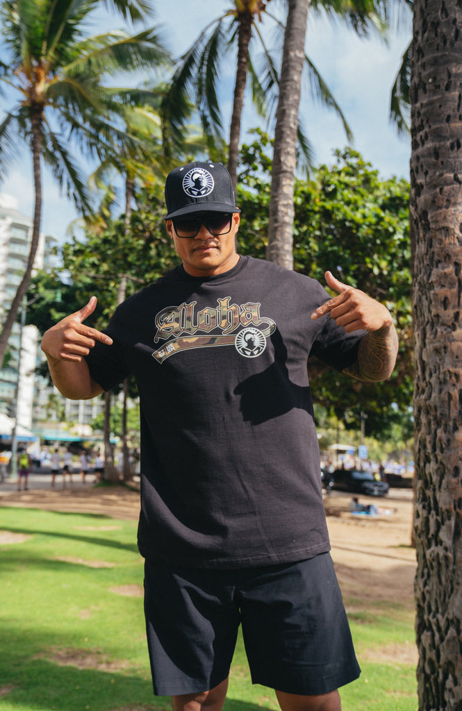 ALOHA FESTIVAL CAMO T-SHIRT Shirts Hawaii's Finest SMALL 