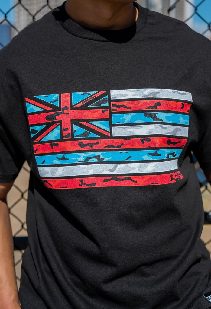 CAMO FLAG RWB T-SHIRT Shirts Hawaii's Finest 