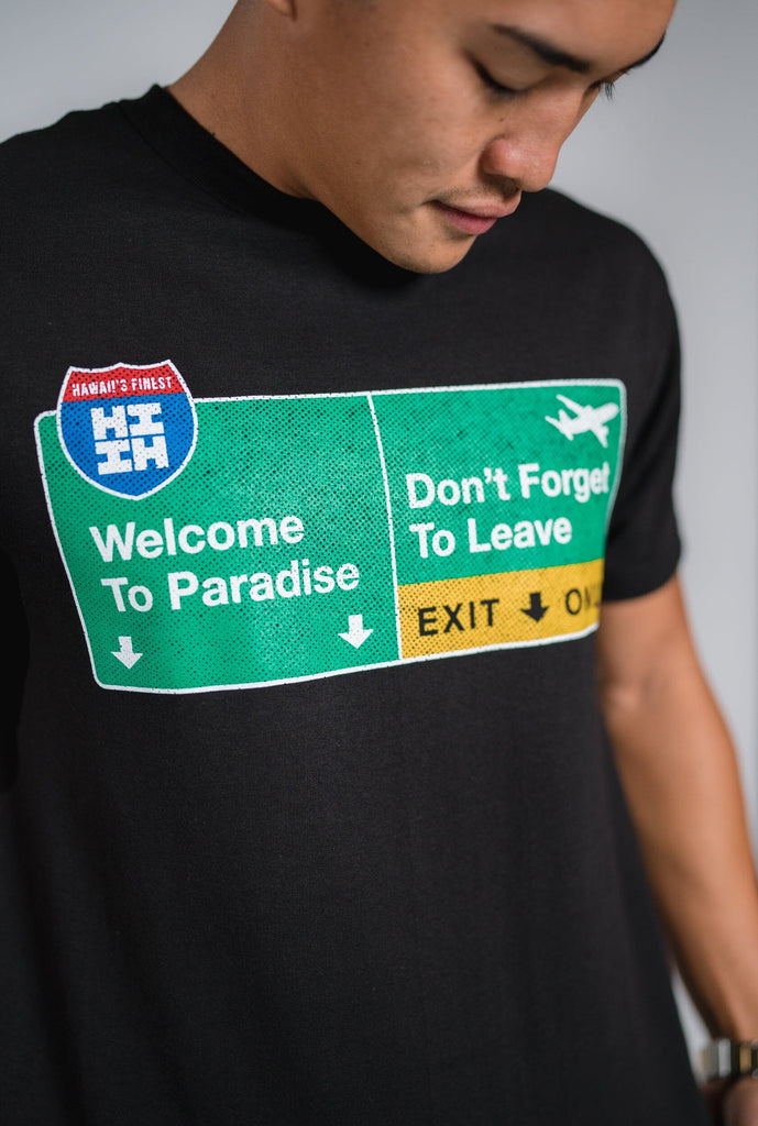 EXIT ONLY GREEN T-SHIRT Shirts Hawaii's Finest 
