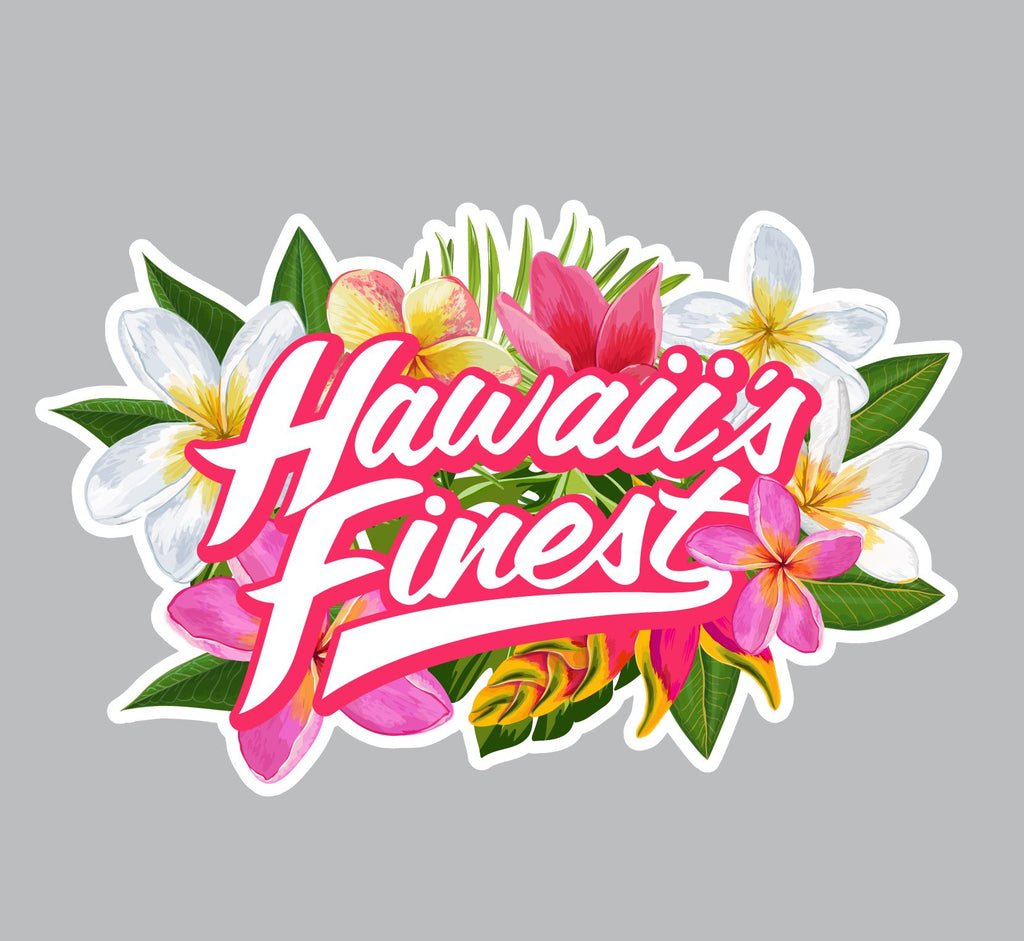 FULL COLOR STICKER - FLORAL Utility Hawaii's Finest 