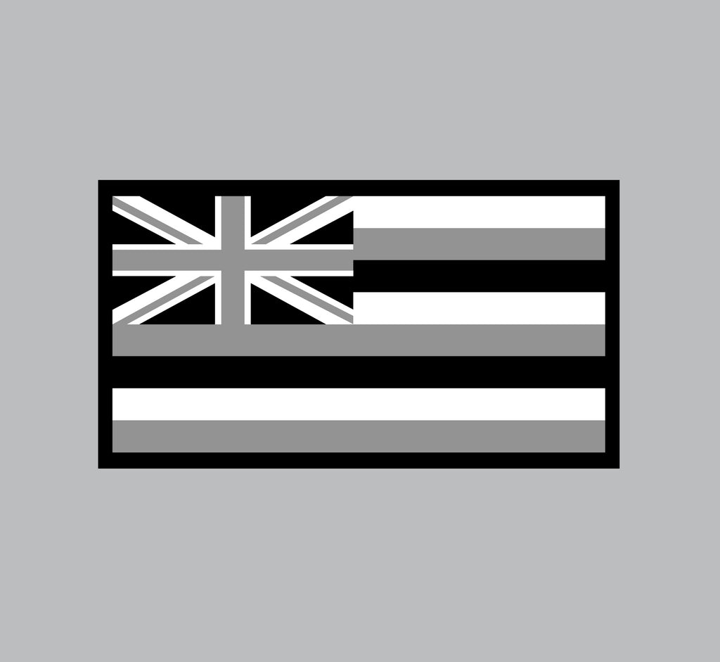 FULL COLOR STICKER - GRAY FLAG Utility Hawaii's Finest 