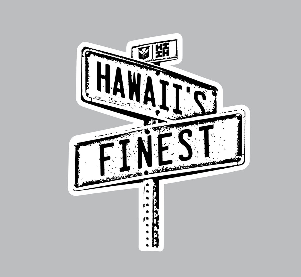 FULL COLOR STICKER - HAWAII'S FINEST SIGN Utility Hawaii's Finest 