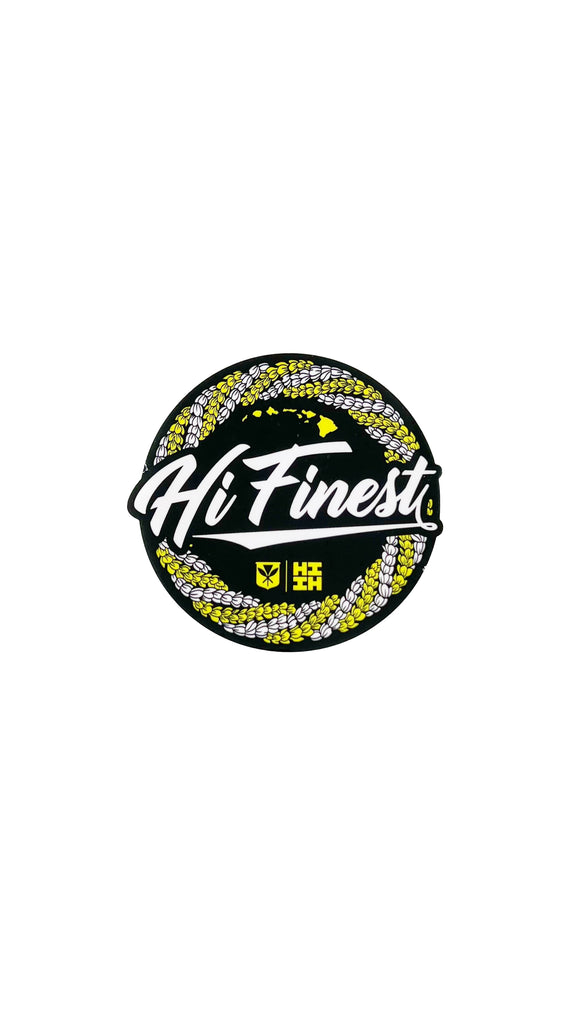 FULL COLOR STICKER - LEI CREST LIME Utility Hawaii's Finest 