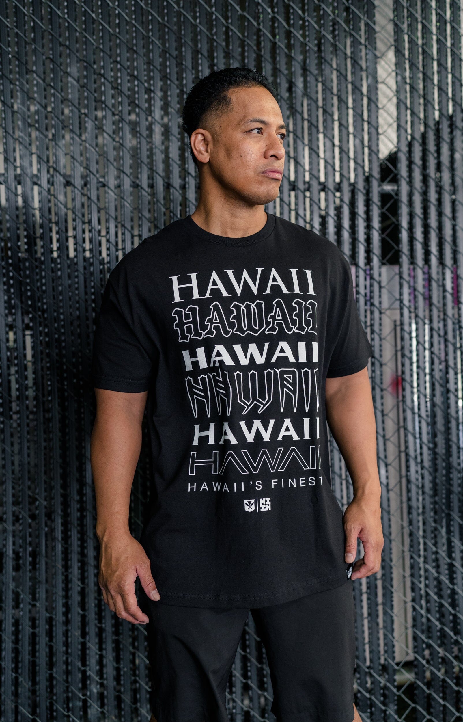 Hana Pa’a Hawaiian Fishing Style T-Shirt Black Size Medium 