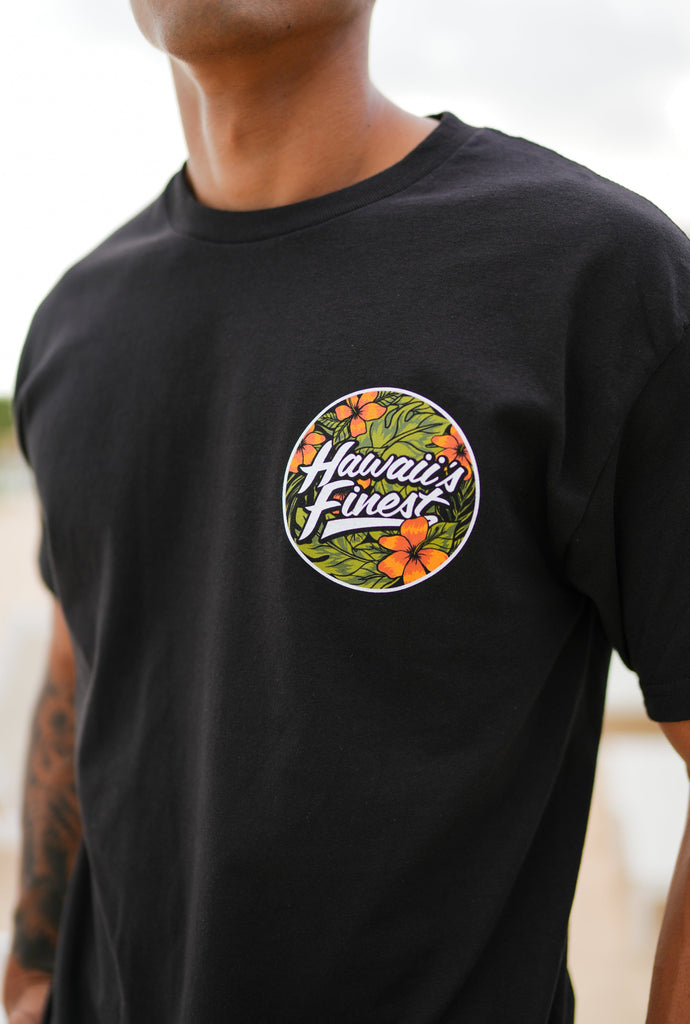 HIBISCUS CREST ARMY T-SHIRT Shirts Hawaii's Finest 