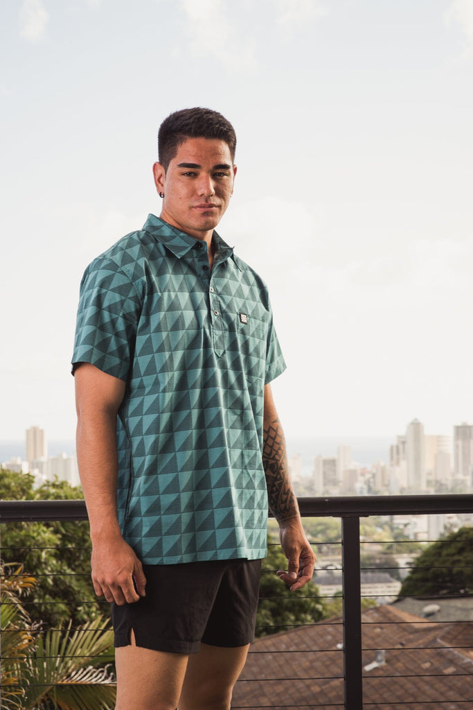 KAULIKE MEN'S GREEN ALOHA SHIRT Shirts Hawaii's Finest 