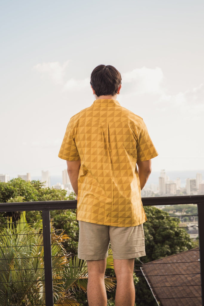 KAULIKE MEN'S YELLOW ALOHA SHIRT Shirts Hawaii's Finest 