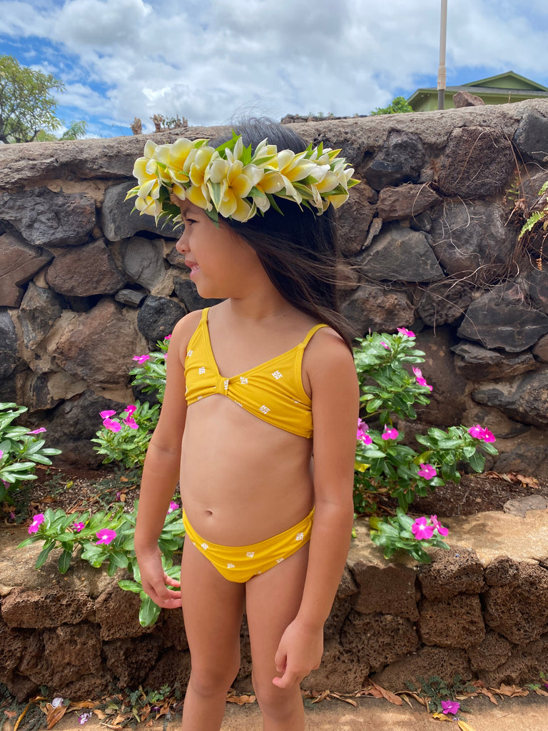 KEIKI GOLDENROD LOGOS KINI SET (ALL SALES FINAL) Beachwear Hawaii's Finest 