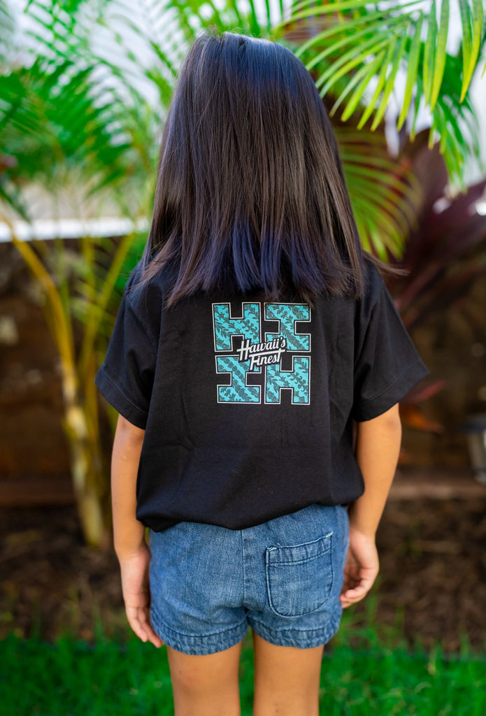KEIKI LEI LOGO OCEAN T-SHIRT Shirts Hawaii's Finest 