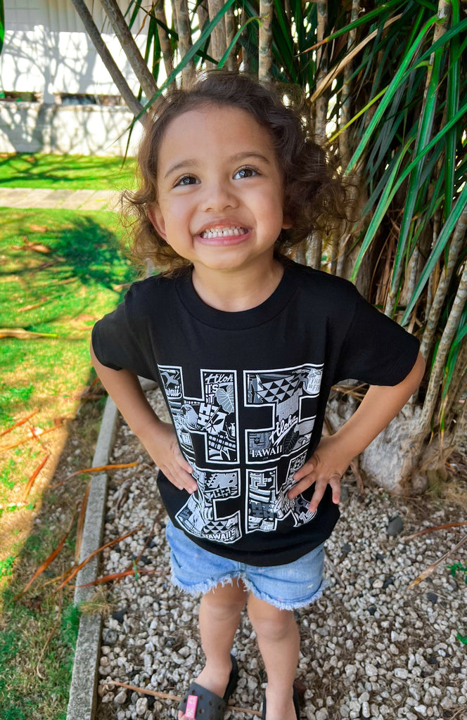 KEIKI LOGO BOMB GRAYSCALE T-SHIRT Shirts Hawaii's Finest 