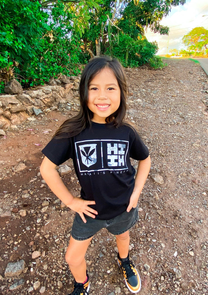 KEIKI SIMPLE CAMO GRAYSCALE T-SHIRT Shirts Hawaii's Finest XX-SMALL 