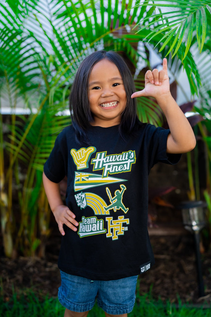 KEIKI SPORT SET FOREST GOLD T-SHIRT Shirts Hawaii's Finest XX-SMALL 