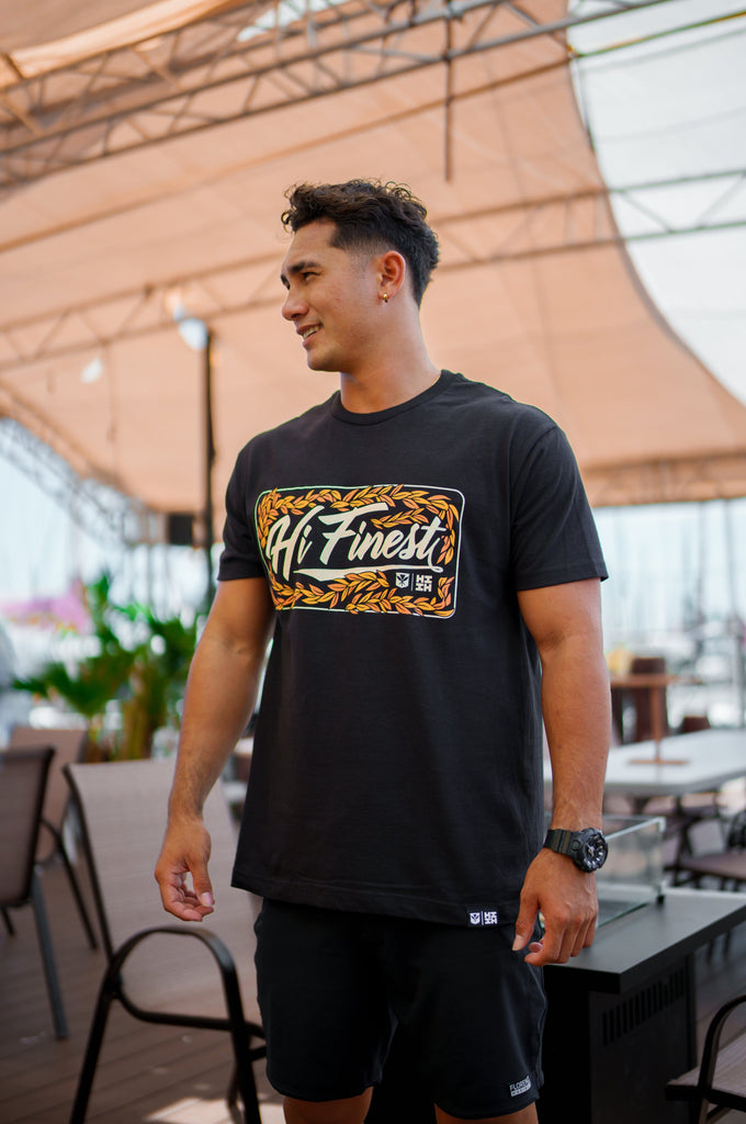 LEI SCRIPT RUST T-SHIRT Shirts Hawaii's Finest MEDIUM 