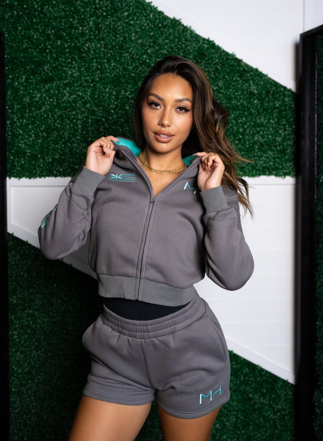 Dark gray hoodie on sale women's