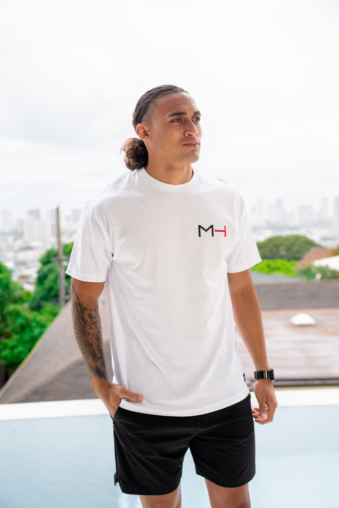 MAU STACK BLACK/RED T-SHIRT Shirts Mau Hawaii MEDIUM 