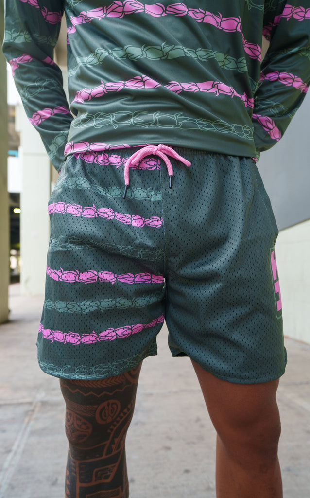 MAUI LEI MESH SHORTS Shorts Hawaii's Finest SMALL 