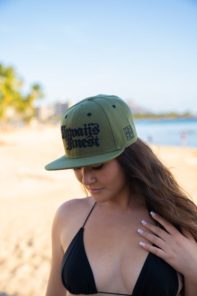 MILITARY OLD ENGLISH HAT Hat Hawaii's Finest 