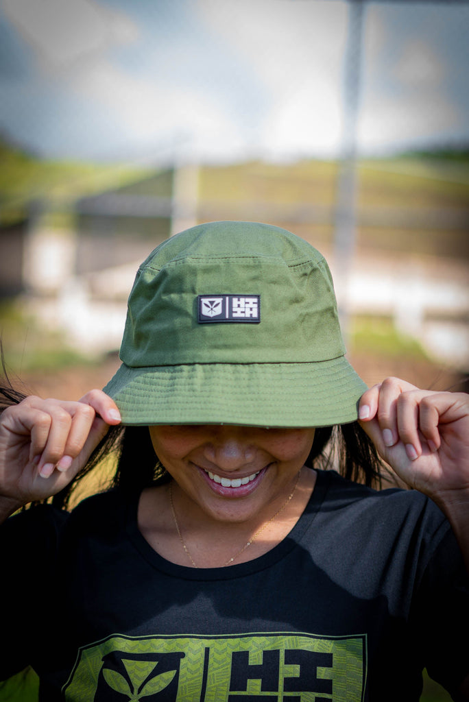 MILITARY SIMPLE LOGO BUCKET HAT Hat Hawaii's Finest SMALL 