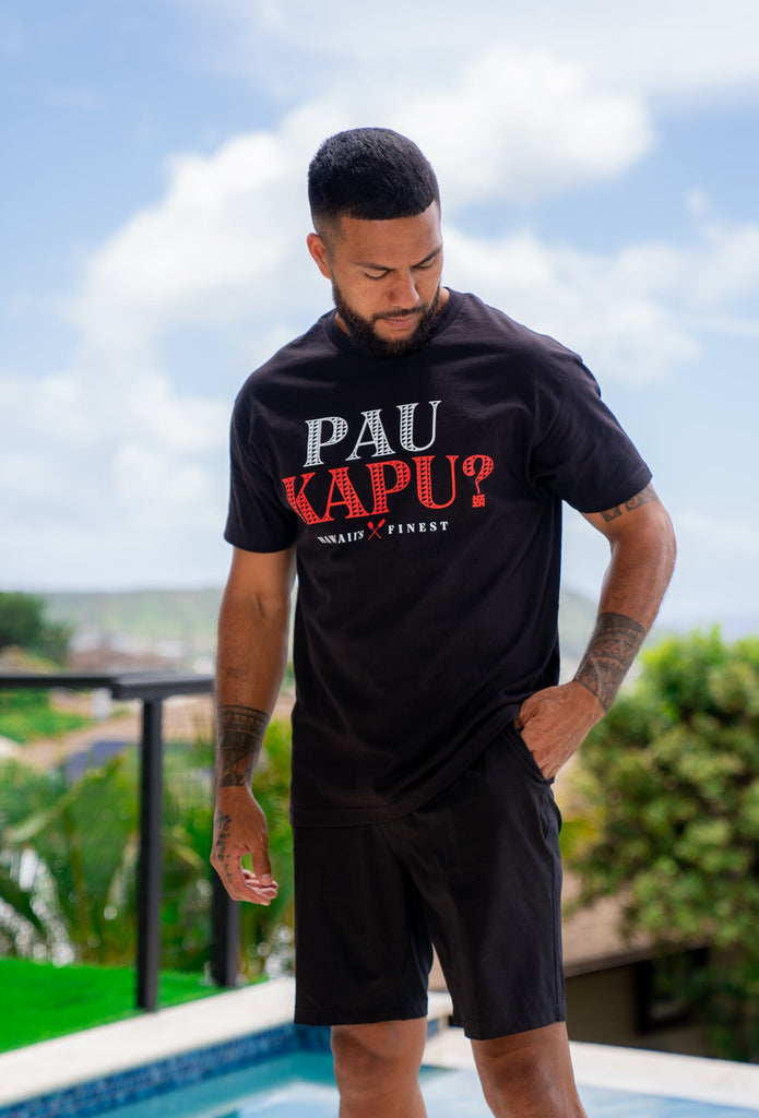 PAU KAPU T-SHIRT Shirts Hawaii's Finest SMALL 