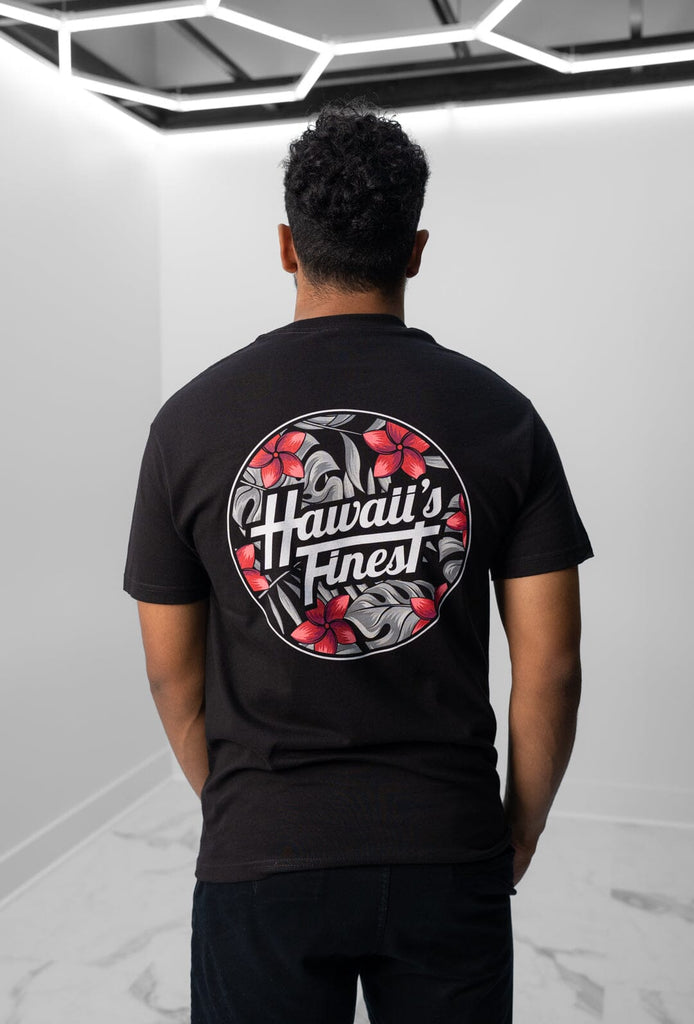 PLUMERIA CIRCLE PINK T-SHIRT Shirts Hawaii's Finest 