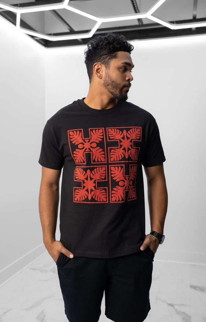QUILT LOGO RED T-SHIRT Shirts Hawaii's Finest 