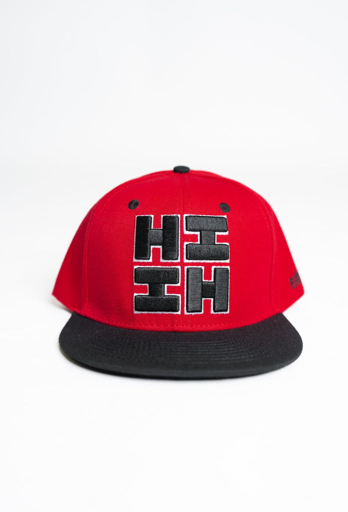RED & BLACK HIFI LOGO HAT Hat Hawaii's Finest 