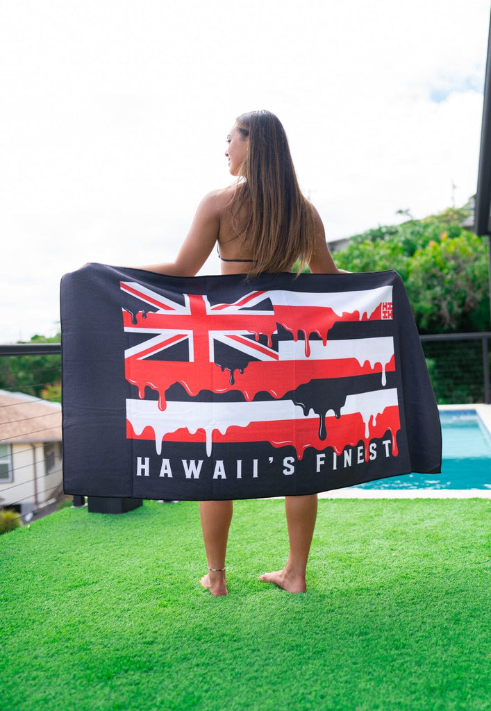 RED FLAG DRIP TOWEL Utility Hawaii's Finest 