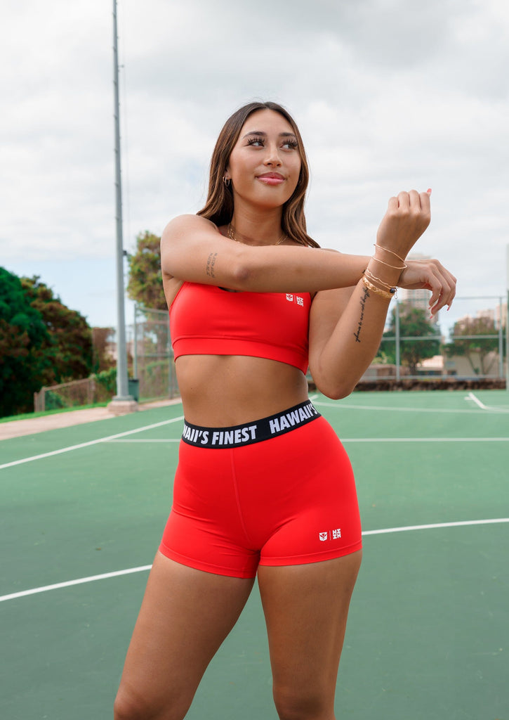 RED HIFI PRO SHORTS Activewear Hawaii's Finest X-SMALL 