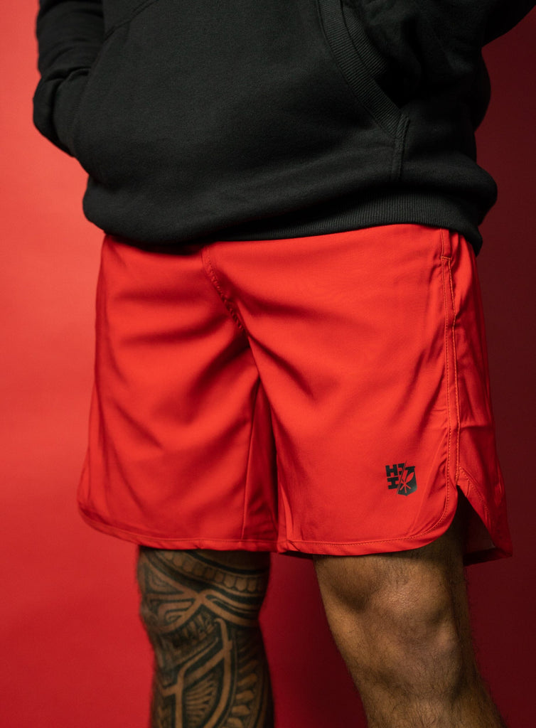 RED SIMPLE PERFORMANCE SHORTS Shorts Hawaii's Finest SMALL 